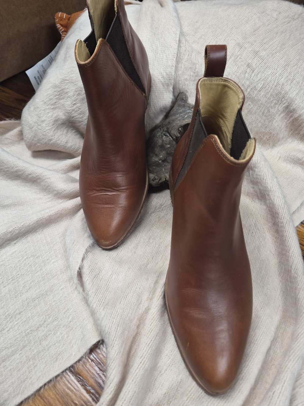 Women's Nisolo Brown Leather Chelsea Ankle Boots